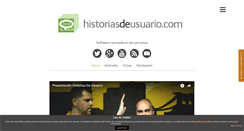 Desktop Screenshot of historiasdeusuario.com